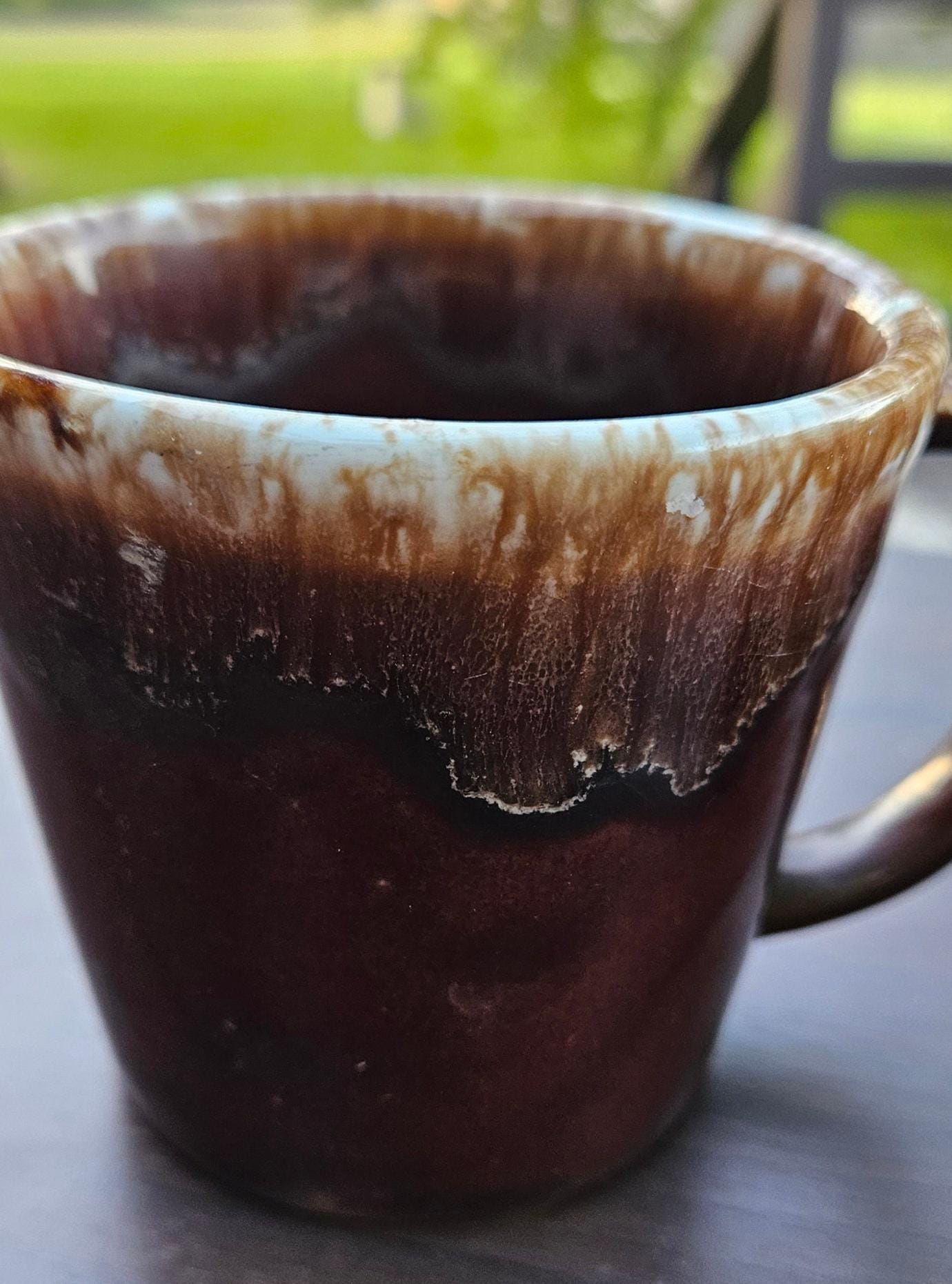 Vintage Mccoy Brown Drip Glaze Stoneware Mugs - Set of 2 - Etsy
