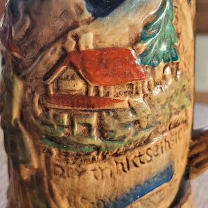 NapcoWare German Stein - Crafted in Japan with Old World Elegance | C-4343 | Tavernware | Vintage Bar Decore | Ceramic Beer Stein