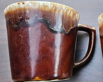 Vintage Mccoy Pottery Mug: Brown Drip Glaze, 1960s USA Coffee Cup