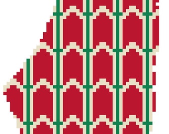 Palestinian Tatreez Map Cross Stitch Pattern, Palm Tree Design (PDF SVG PNG)