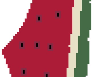 Palestine Map Embroidery Pattern, Watermelon Tatreez Design (PDF SVG PNG)