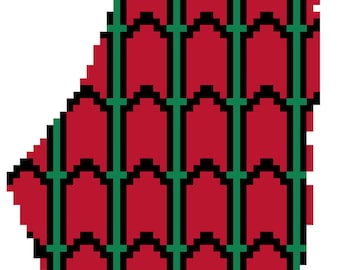 Palestinian Tatreez Map: Palestine Cross Stitch Pattern (PDF, SVG, PNG)