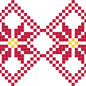 Palestinian Embroidery Motif Cross stitch Pattern for Moons Aqmaar Tatreez Dress Chest Pattern Tatreez Pattern Palestine Cross Stitch Motif