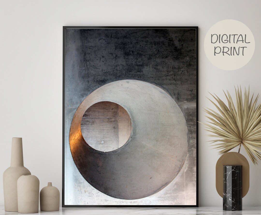 Dark Grey Abstract Art Digital Download Print Printable Wall Etsy