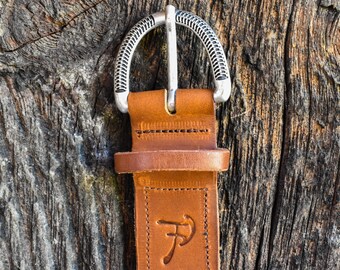 Fife Belt, Leather Belt, Brown Belt, Black Belt, Hand-Made Leather Belt, Men's Belt, Woman's Belt, Silver Buckle, Silver Buckle Belt