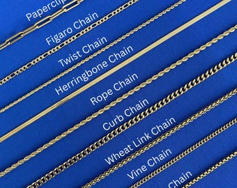 Collana a catena riempita in oro 18 carati: catene a strati anti-ossidazione, regalo per lei