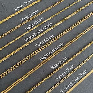 18K Gold Chains, Chain for boys, Chain for girls, Chain for women