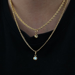 18K Gold Filled Personalised Birthstone Necklace