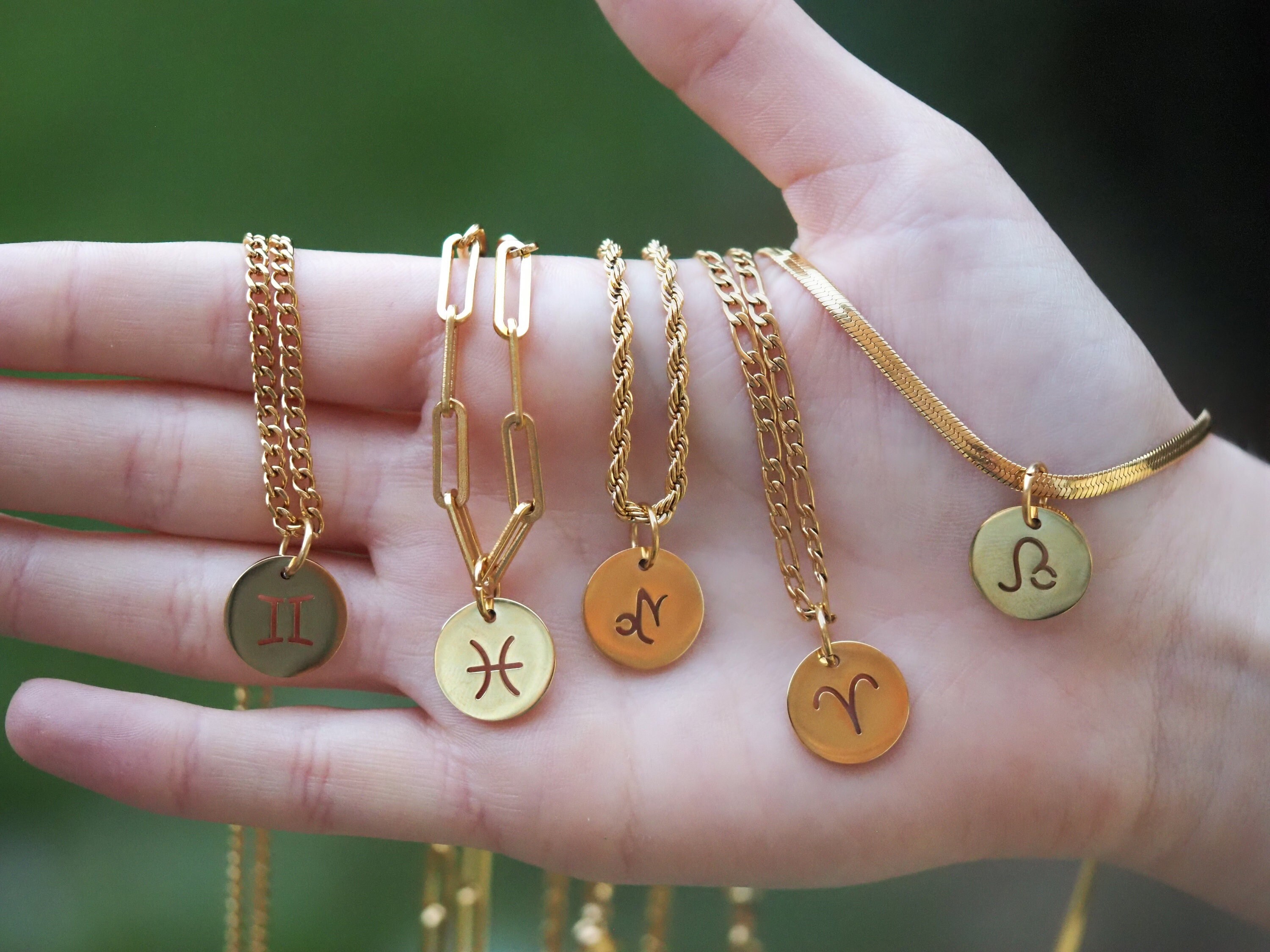thumbnail image 2 of Zodiac Star Sign Necklace, Star Sign Gifts, Personalized Gifts, Initial Necklace, Sister Gifts, Bff Gifts, Stocking Fillers, Zodiac Gifts, - Australia 2 of 10
