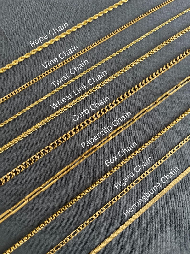 18K Gold Chains, Chain for boys, Chain for girls, Chain for women