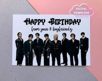 Kpop BTS Birthday Card, Quality Glossy Print, Gift, Party - Etsy