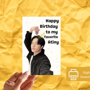 Printable Kpop Ateez Wooyoung Birthday Card DIGITAL PRODUCT