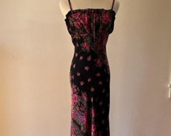 Vintage 90s Betsey Johnson Full Length Maxi Dress