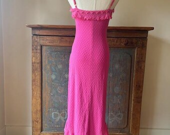 Vintage Betsey Johnson Pink Swiss Dot Dress - Etsy