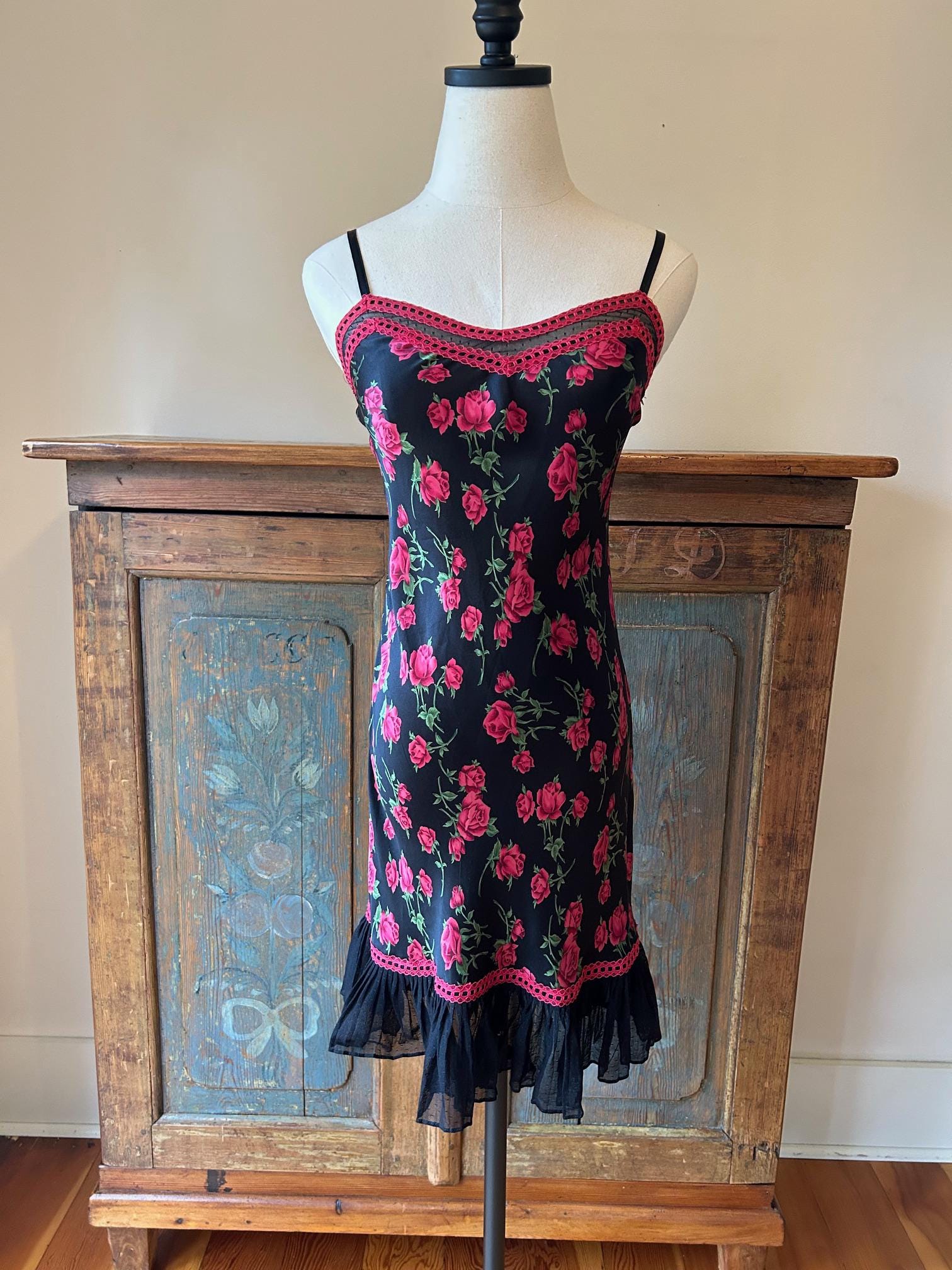 Betsey Johnson Rose Dress - Etsy
