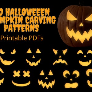 Classic Halloween Jack O&#39;Lantern Carving Stencils | 10 Fun and Spooky Pumpkin Carving Patterns