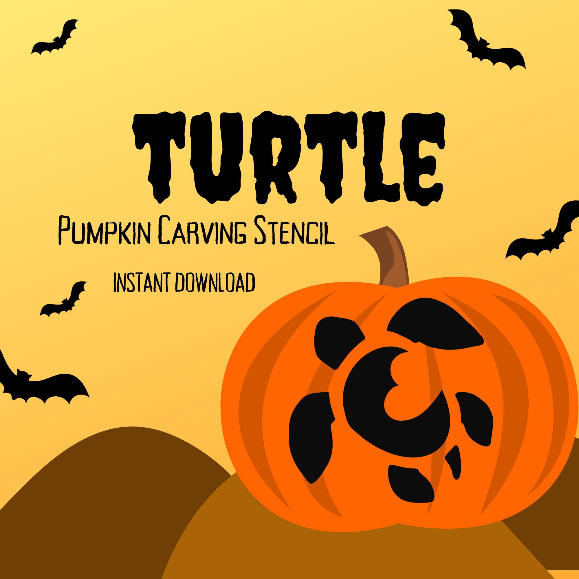 sea-turtle-pumpkin-carving-stencil-1-unique-hawaiian-animal-halloween-jack-o-lantern-carving-pattern-etsy