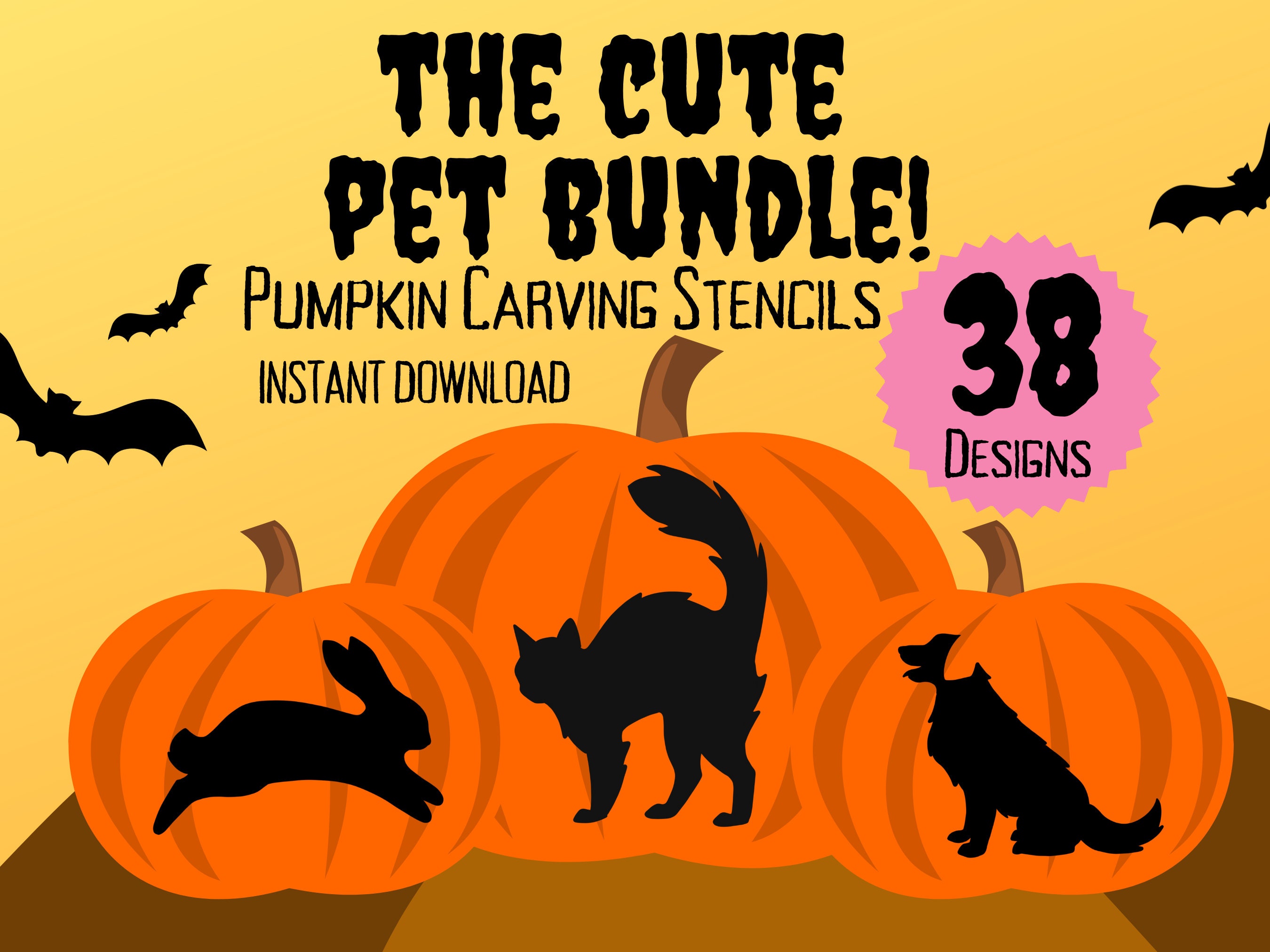 the-cute-pet-pumpkin-carving-stencils-bundle-38-unique-etsy
