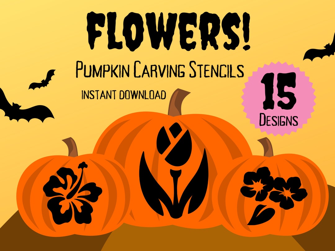 Flower Pumpkin Carving Stencils 15 Unique Halloween Jack O lantern flower-pumpkin-carving-stencils-15-unique-halloween-jack-o-lantern