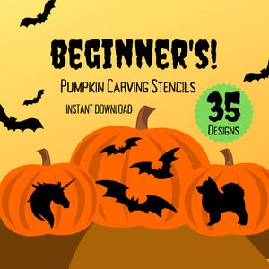 Eenvoudige pompoensnijsjablonen voor beginners | 35 unieke en eenvoudige Halloween Jack O&#39;Lantern-patronen