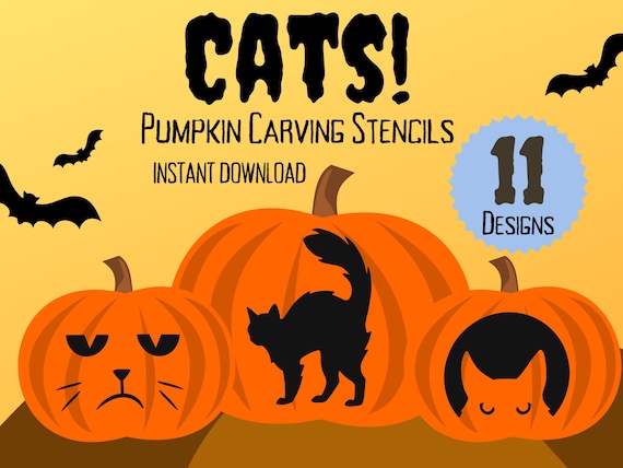 Cat Pumpkin Stencils - Mom. Wife. Busy Life.