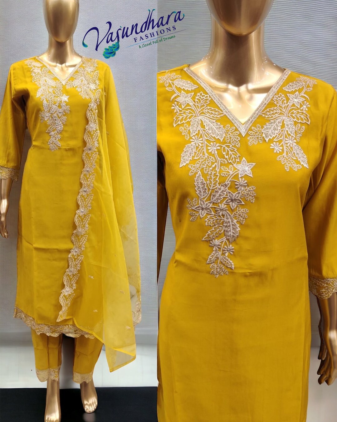 Stylish Purple Cotton Designer Party Wear Heavy Salwar Suit Collection With Purple Santoon