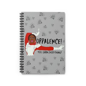 Oppalance Spiral Notebook-Ruled | RuPaul&#39;s Drag Race | Drag Queen Gifts | LGBTQ+