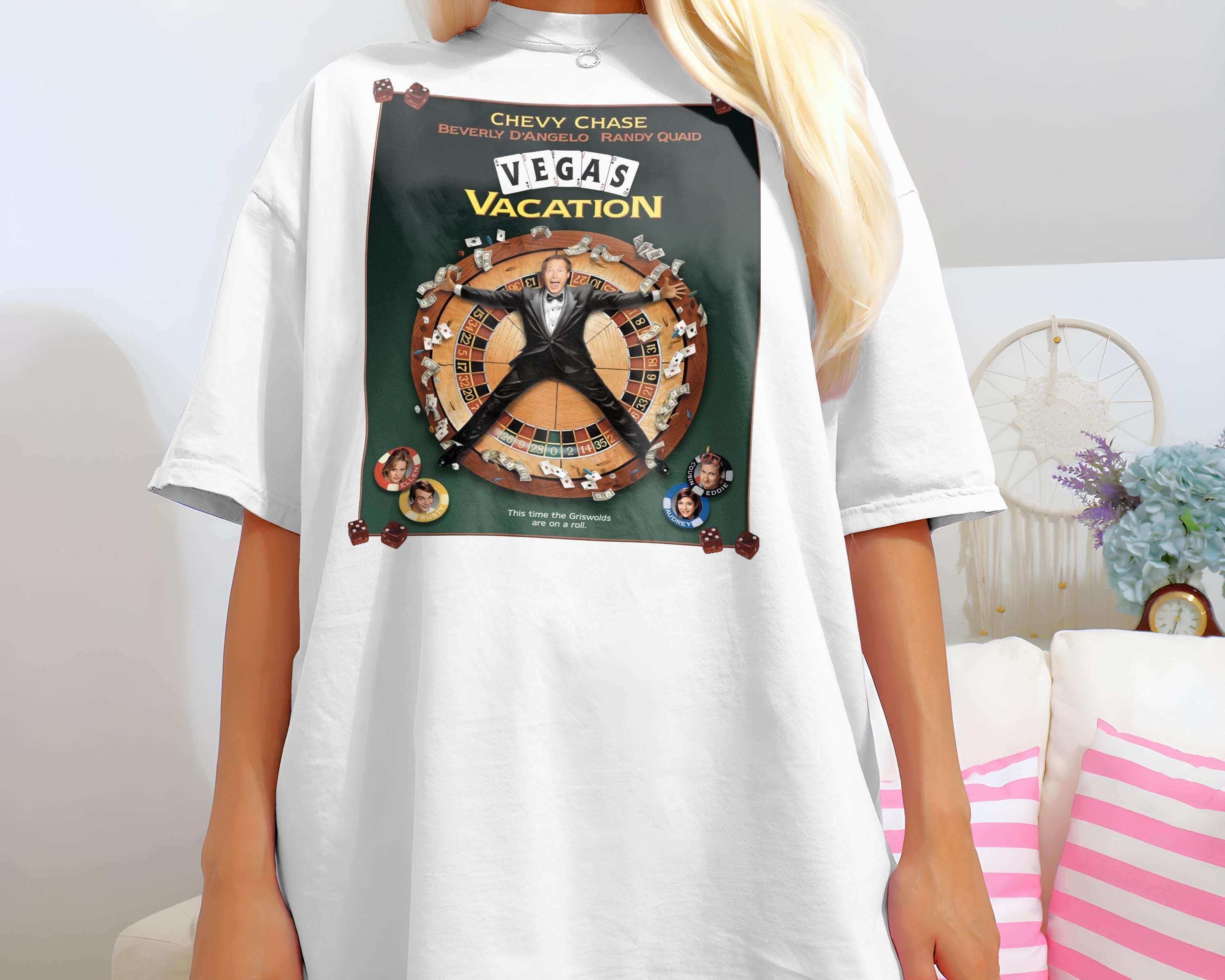 Vegas Vacation V1 Natural T Shirt Movie Poster Retro Vintage