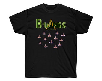 B-Wings Ships NES Famicom game 8 bit stage screen T Shirt Arcade classic vintage retro design all sizes