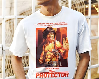ヴィンテージ ジャッキー・チェン V2 ナチュラル Tシャツ 映画ポスター