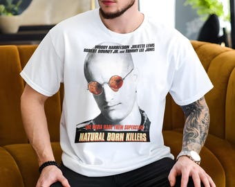 ナチュラルボーンキラーズ V1 ナチュラルTシャツ 映画ポスター レトロ