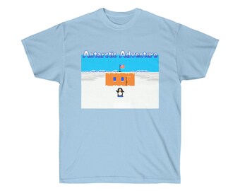 Antarctic Adventure NES Famicom game 8 bit stage screen T Shirt Arcade classic vintage retro design all sizes