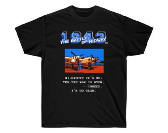 1943 NES Famicom game 8 bit screen T Shirt Arcade classic vintage retro design all sizes