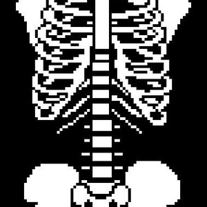 Skeleton Rib Cage Cross Stitch Pattern PDF - Etsy Australia