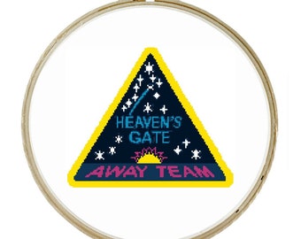 Heaven's Gate Away Team Cross Stitch Pattern PDF