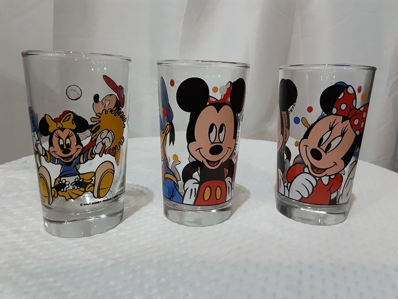 Lot of 3 Walt Disney Glasses Etsy