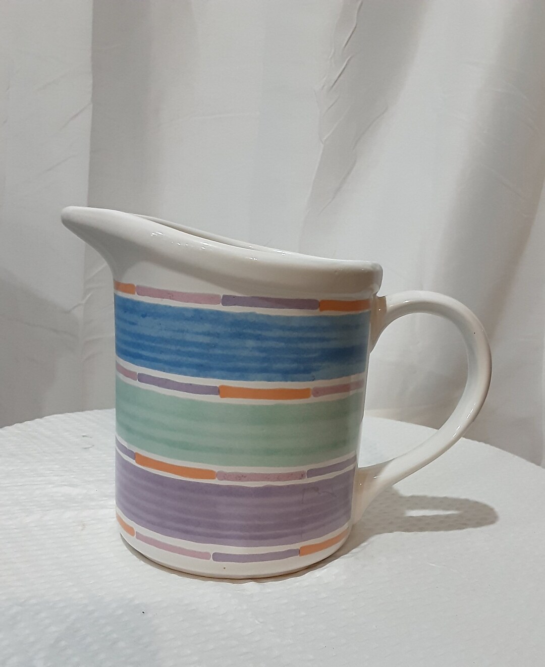 Colorful Ceramic Pitcher. Color Complements - Etsy