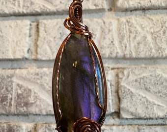 Purple Labradorite pendant