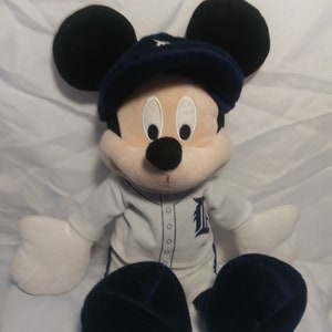 Mickey Mouse Detroit Red Wings Hockey Player Plush Toy