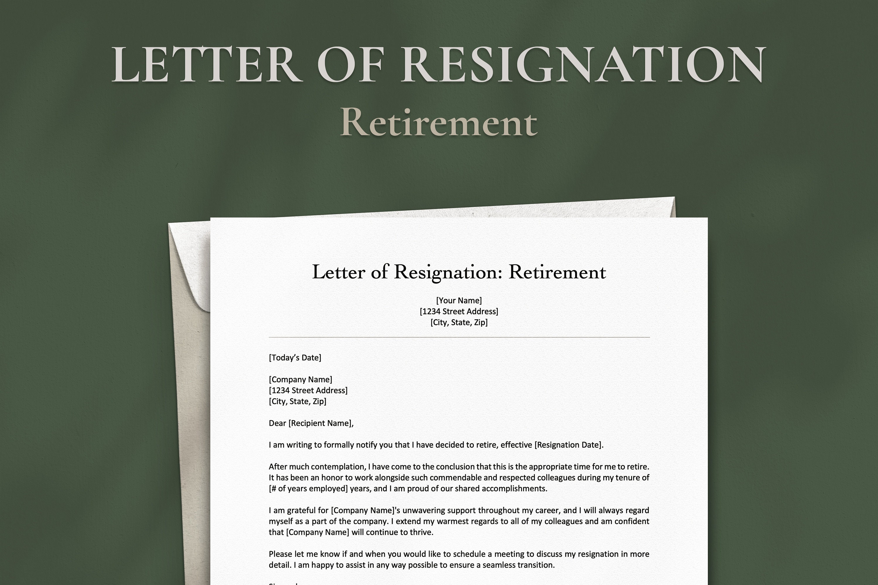 Resignation Letter Letter of Resignation Retirement Letter Etsy UK Resignation Letter Letter of Resignation Retirement Letter Etsy UK
