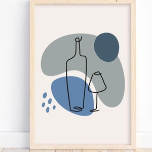Printable Bar Cart Decor | INSTANT DOWNLOAD | Wine Wall Art | Alcohol Prints