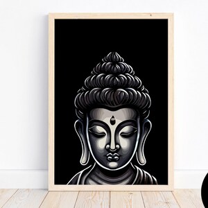 Zen Buddha Art Print: Japandi Meditation Decor (Digital Download)