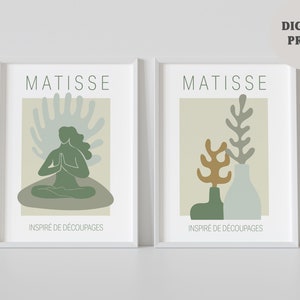 Matisse Wall Art Set: Mid Century Modern Prints (Digital Download)
