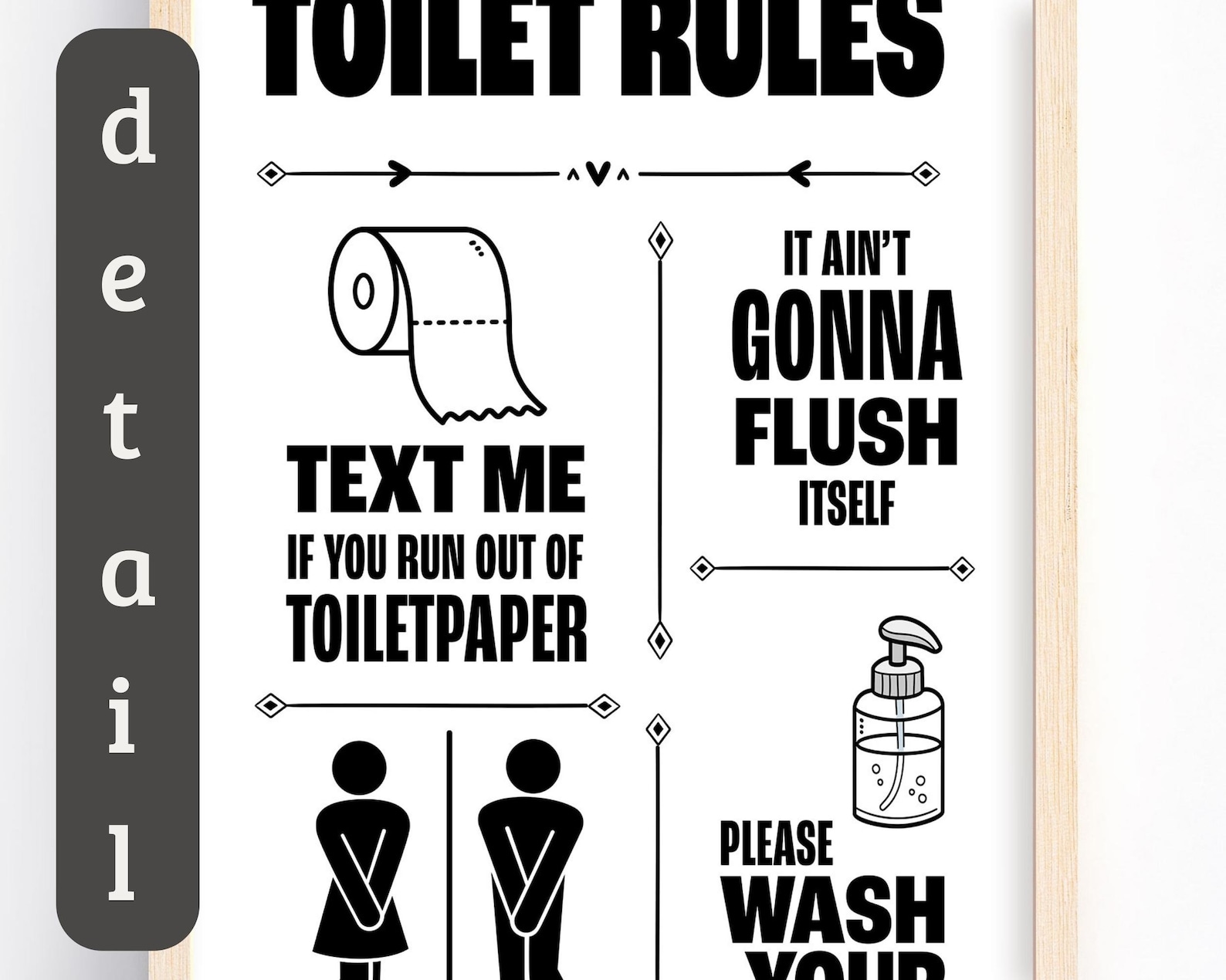 Printable Bathroom Quote Wall Art Housewarming Gift Funny Toilet Printable Bathroom Quote Wall Art Housewarming Gift Funny Toilet