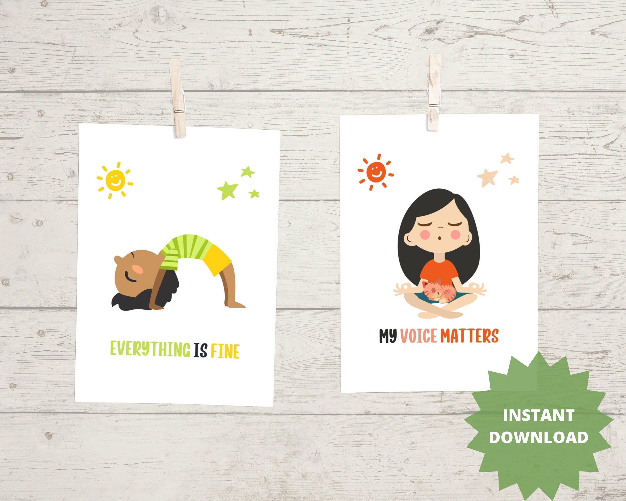 Printable Positive Affirmation Cards for Kids INSTANT - Etsy