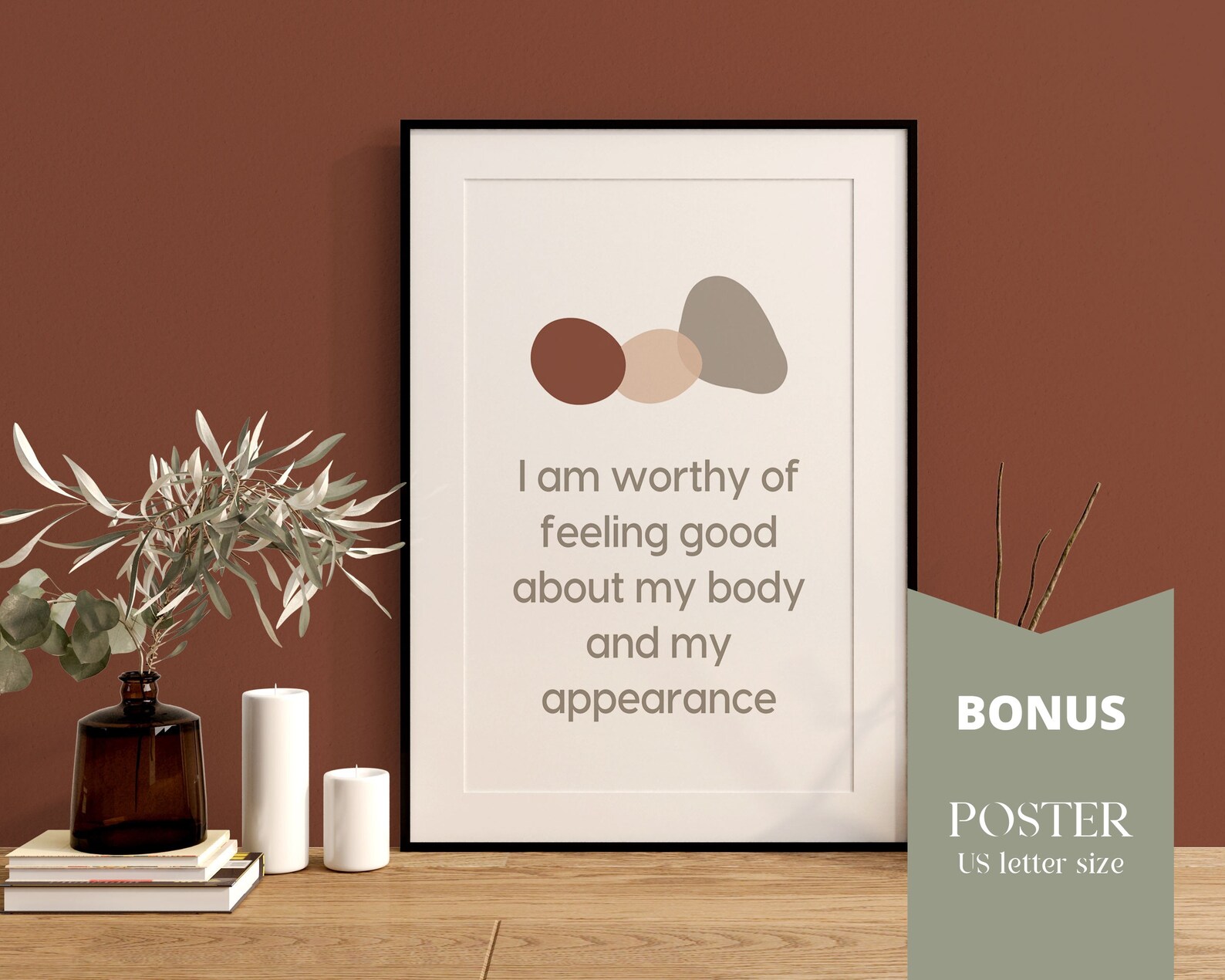 Printable Boho Affirmation Cards for Self Love Law of - Etsy