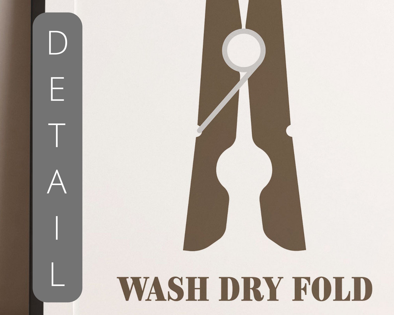 Printable Laundry Room Decor Wall Art Clothespin Modern - Etsy