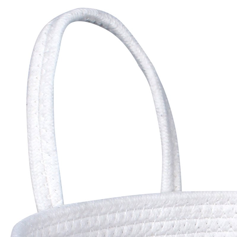 White Bigfoot Cotton Rope Basket: Rustic Home Decor - Etsy
