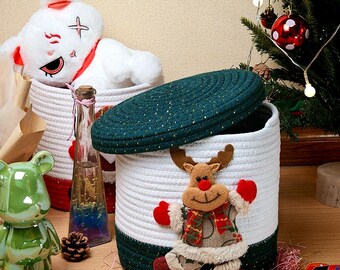 Snowflake Rope Bowl, Christmas Rope Bowl, Holiday Decoration, Fabric ...