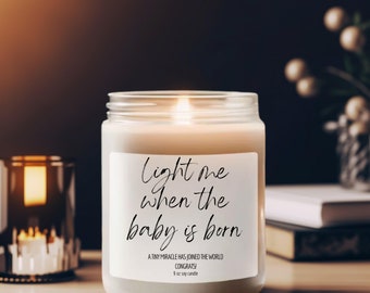 light candle when baby is born, light me when candles, light me when im born,when a child is born, parents-to-be gift, new baby arrival gift